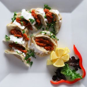 Manti dumplings  at Sabz in Northampton