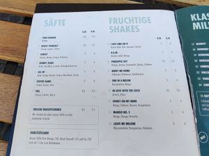 Menu 4-9-2020 at keevee in Heidelberg