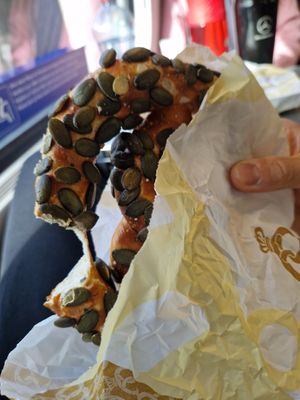 Brezel w Pumpkin Seeds at Brezelkönig in Geneva