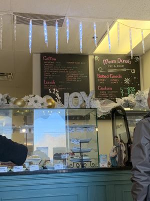 she’s festive  at Mmm Donuts in Barrie