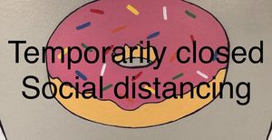 Closed for social distancing.  at Mmm Donuts in Barrie