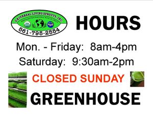 Our open ours in West Palm Beach, FL. at Universal Living Sprouts in West Palm Beach