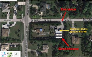 Our location in West Palm Beach.  6238 Royal Palm Beach Blvd.  33412 at Universal Living Sprouts in West Palm Beach