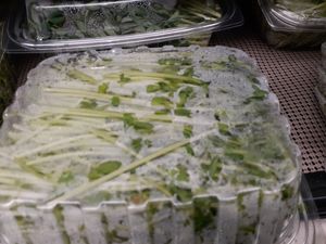 Back of Organic Greens at Universal Living Sprouts in West Palm Beach