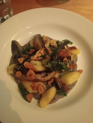 Mushroom gnocchi - Newcastle food month event at The Nags Head Hotel in Adamstown
