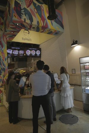 Our beautiful mural always makes me smile at Happea's in Miami