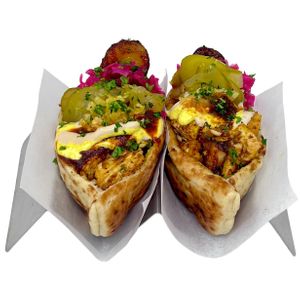 Vegan Grilled Chik'n pocket at Happea's in Miami