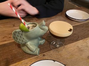 Only photo I got was the cocktails which were delicious!  at The Coconut Tree in Cardiff