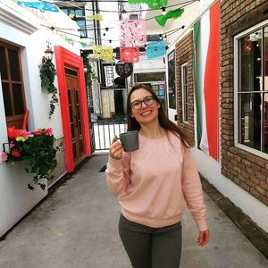 You can't miss this place. Look for the colorful flags! at Ay Mamita in Jeonju