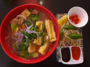 Vege Pho at Trinhys Vietnamese in Toukley