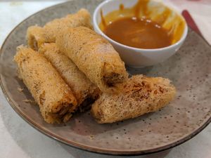 Spring rolls at Trinhys Vietnamese in Toukley