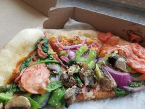 Vegan veggie pie at DeNunzio's in Sea Isle City