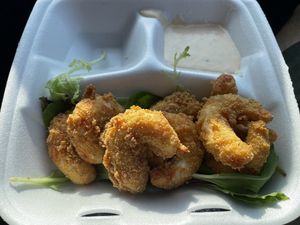 Vegan Shrimp   at H.O.M.E. Vegan Restaurant (TheHouseOfMentalEatery) in Little Rock
