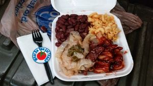 Sampler plate from The House of Mental at H.O.M.E. Vegan Restaurant (TheHouseOfMentalEatery) in Little Rock