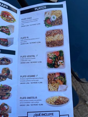 Vegan dishes  at Beykebap in Ibiza