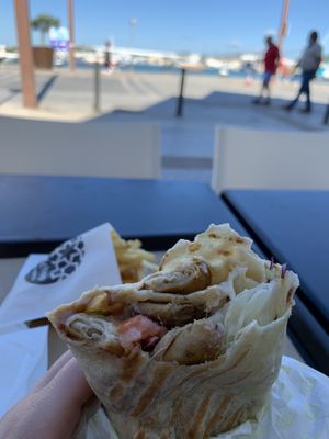 Vegan durum at Beykebap in Ibiza