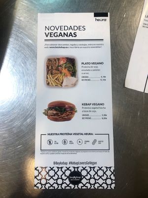 Menu 🇪🇸 at Beykebap in Ibiza