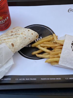 Vegan durum  at Beykebap in Ibiza