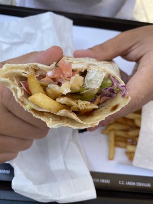 Vegan durum  at Beykebap in Ibiza