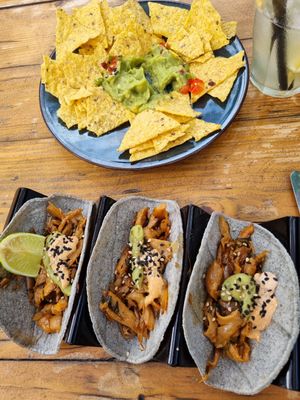 Shroom Tacos & Nachos at Las Dalias in Ibiza