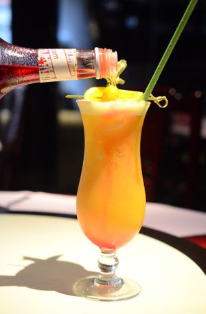 Mocktail - Newforest Sunrise - Mixed with Tropical Fruit juice  at Imperial China in Lyndhurst