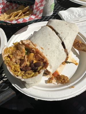 BBQ chickn burrito   at Pepe's Bistro in Lincoln