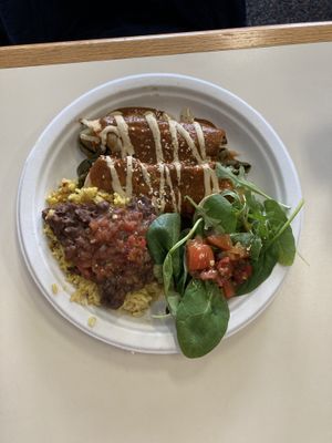Sweet potato mole enchiladas  at Pepe's Bistro in Lincoln