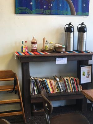 Free books!  at Pepe's Bistro in Lincoln