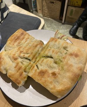 Vegan focaccia!! #Veganuary at The Hairy Barista in Totnes
