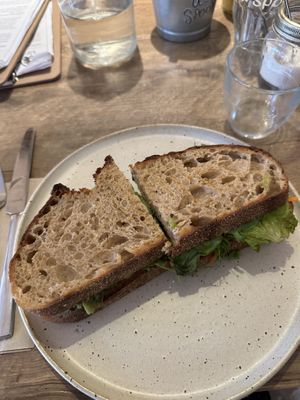Avocado sandwich!  at The Hairy Barista in Totnes