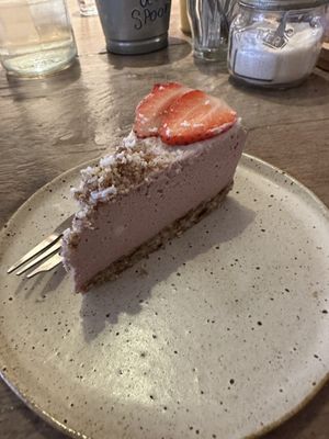 Vegan strawberry delight😍  at The Hairy Barista in Totnes