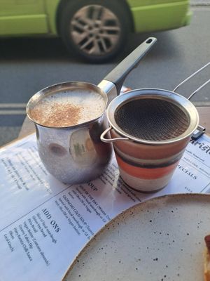 Chai with soy milk at The Hairy Barista in Totnes