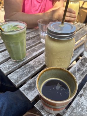 Lassis and smoothies  at The Hairy Barista in Totnes