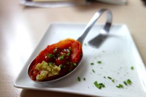 An amuse on the house at De Eetstee in Amersfoort