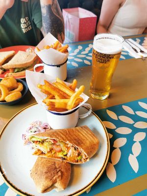 Sweet potato burrito at Zorro Lounge in Stocksbridge