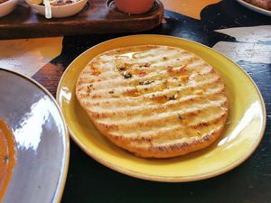 Garlic chilli flatbread at Zorro Lounge in Stocksbridge