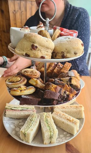 Vegan afternoon tea for 2 at Luna's Vegan Corner in Cardiff