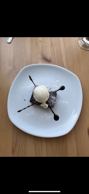 brownie  at Luna's Vegan Corner in Cardiff