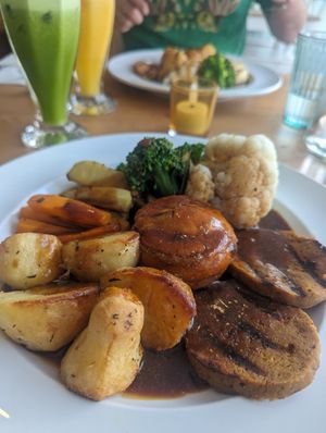 Sunday roast. at Luna's Vegan Corner in Cardiff