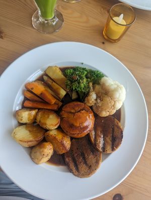 Sunday roast. at Luna's Vegan Corner in Cardiff