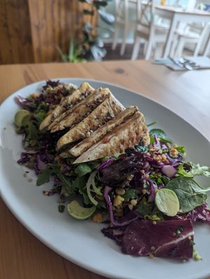 Buddha Salad at Luna's Vegan Corner in Cardiff