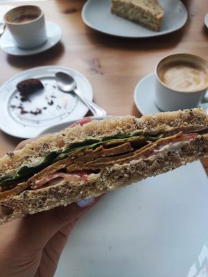 Blt at Luna's Vegan Corner in Cardiff