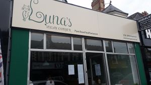 Out at Luna's Vegan Corner in Cardiff