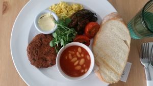Breakfast  at Luna's Vegan Corner in Cardiff