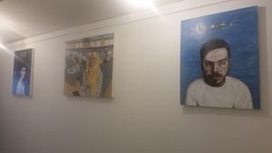 Painting for sale at Luna's Vegan Corner in Cardiff