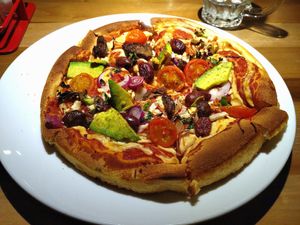 Oh my garden pizza at Peppes Pizza in Bergen