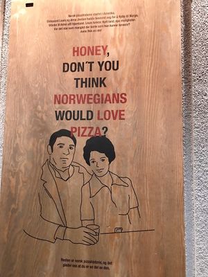 Inside Peppe’s  at Peppes Pizza in Bergen