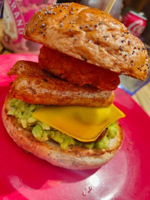 Vegan stack at Early Bird in Plymouth