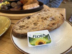 Artisan toast hubby ordered another 3 slices 😆  at Early Bird in Plymouth