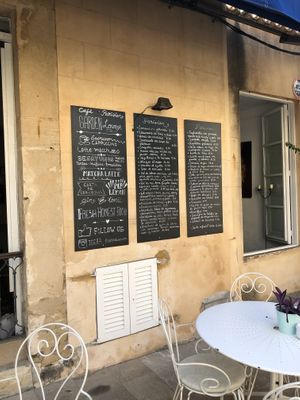 The menu is fantastic  at Cafè Parisien in Mallorca